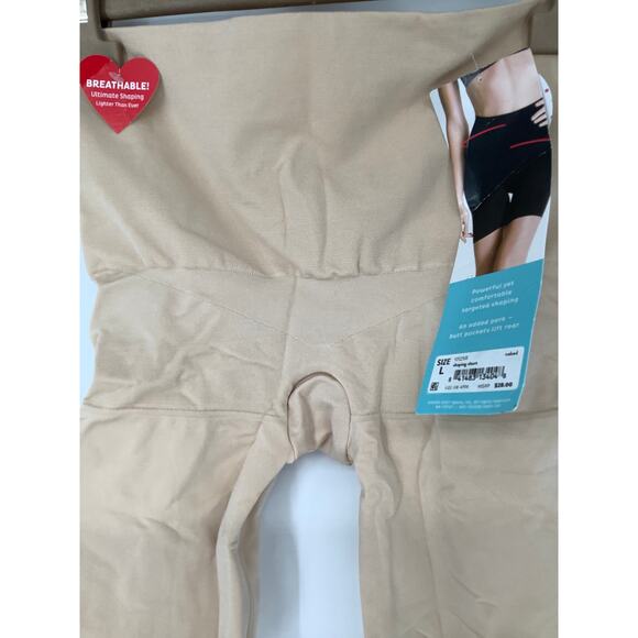 ASSETS by SPANX Large Beige Remarkable Result High Waist Mid Thigh Shaper K33-18 - Picture 3 of 9